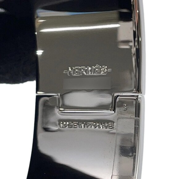 HERMES Clic Clac H Size PM Metal/Enamel Rose Candor/Silver - Picture 9 of 11